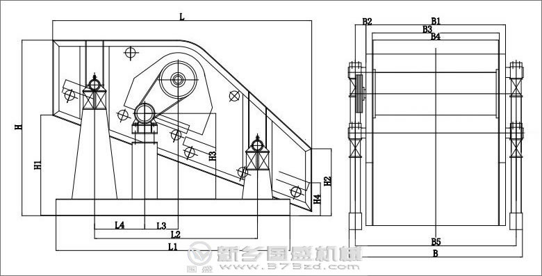 YA型圓振動篩 YA型圓振動篩圖